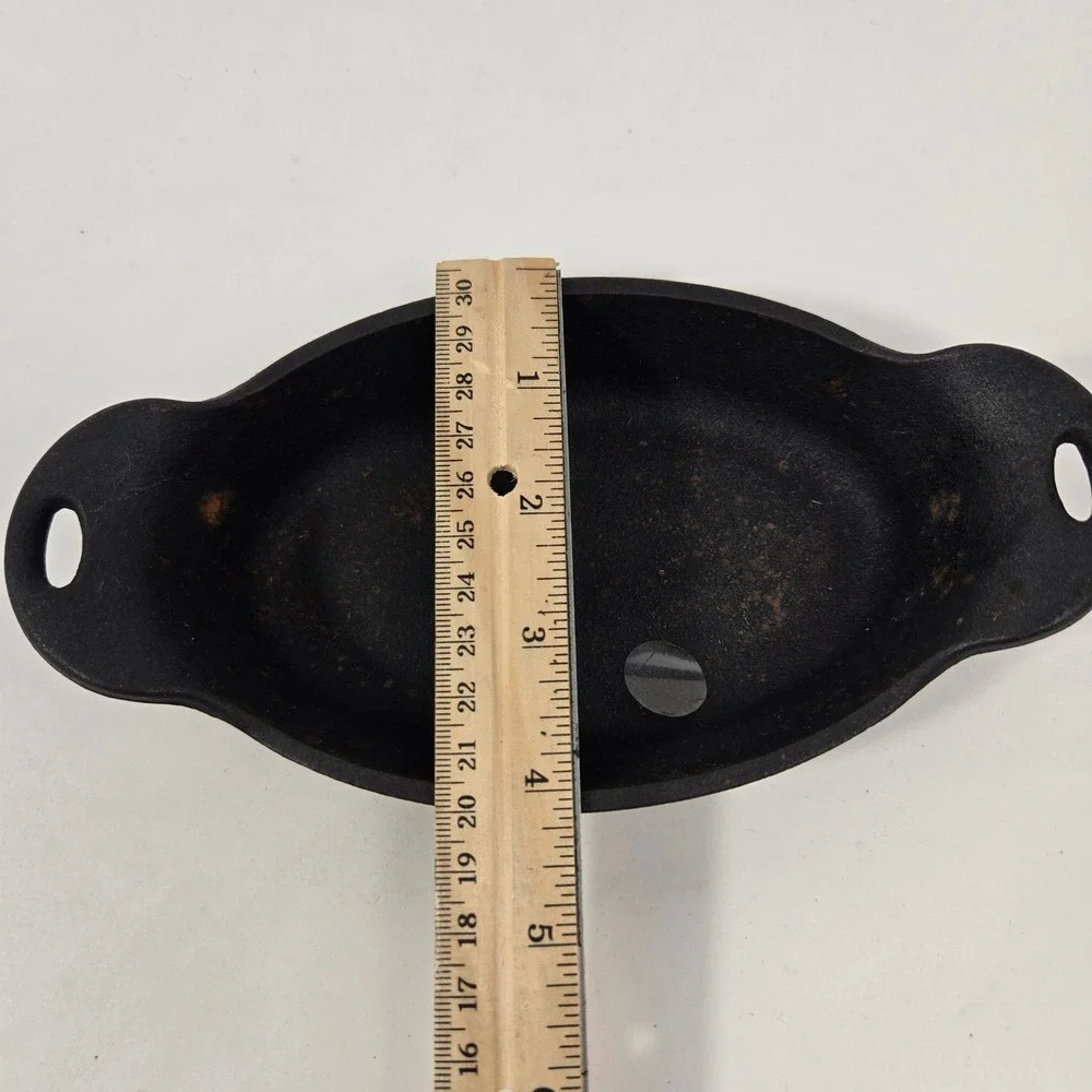 Lodge Cast Iron Oval Mini Server 9oz Black HMSO USA Made Individual Dish